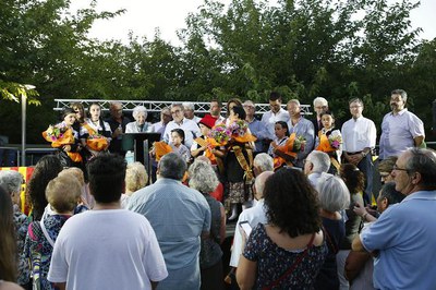 L'escriptora Rosa Fabregat ha estat la pregonera de la Festa Major de Balàfia 2017..