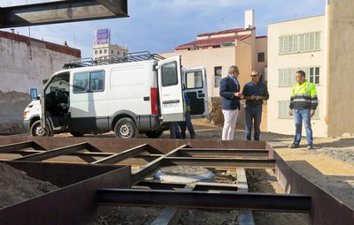 L'alcalde accidental, Fèlix Larrosa, ha visitat aquest divendres els treballs al Call Jueu, al Centre Històric.