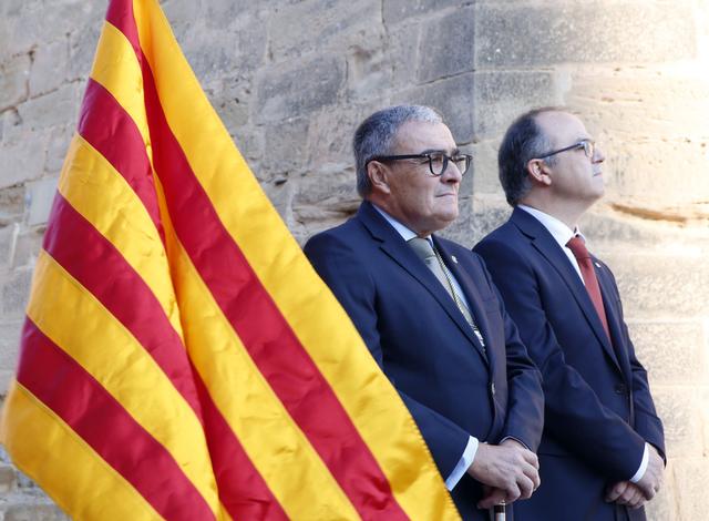 El conseller Jordi Turull ha fet el discurs institucional