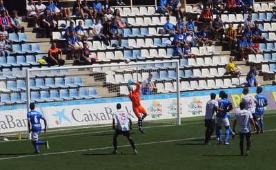 La victòria del conjunt d'Albadalejo ha estat del tot merescuda i el paer en cap ha felicitat el Lleida en finalitzar el partit.