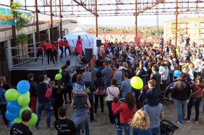 L'escenari de la Festa s'ha instal·lat a la plaça del Museu del Clima i de la Ciència.
