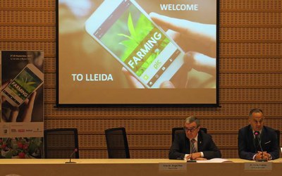 Acte de benvinguda als participants del PIC Meeting 2017, aquest matí, a la Sala Oró del Parc Científic.