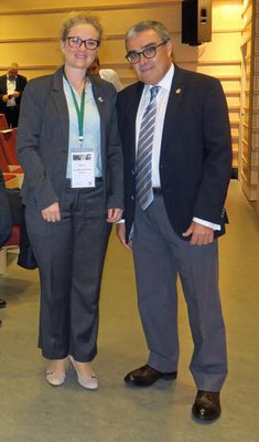 L'alcalde Ángel Ros ha saludat Lise Lykke Steffensen, CEO del centre NordGen encarregada de la gestió de Svalbard Global Seed Vault, al PIC Meeting 2….