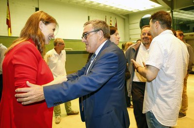 La consellera ha fet la cloenda d'una jornada tècnica, on també hi ha assistit l'alcalde Ros..