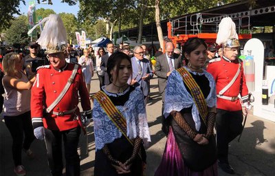 La corporació ha fet el seu recorregut pel recinte firal.