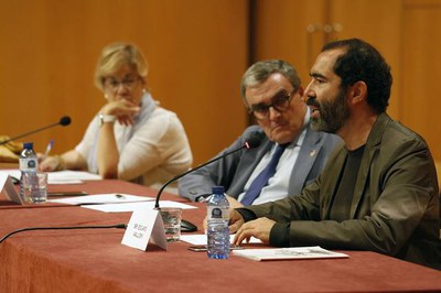 El conferenciant, Eduard Vallory, ha pronunciat la xerrada "Una nova educació per a una nova societat".