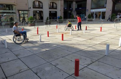 L'eslàlom, una altra de les pistes on s'ha pogut practicar aquest matí.