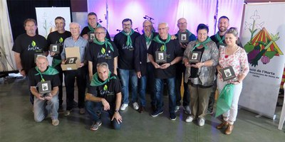 Els presidents de les partides han rebut un reconeixement a la seva tasca per part de la Comissió de l'Horta de la FAV.