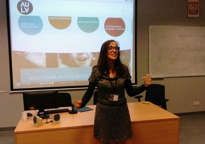 Mercè Ballespí, al Congrés Internacional celebrat a Cracòvia sobre Pedagogia, amb el títol “Filologies i la construcció d’una societat oberta”.