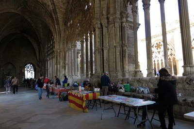 Trobada de col·leccionistes al claustre.