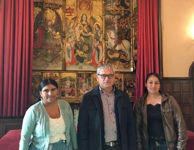 Recepció aquest dimarts a la Paeria a una delegació boliviana amb la qual la Paeria té en marxa un projecte de cooperació.