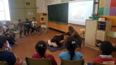 Un total de 270 nens de sis escoles participen en aquest taller.