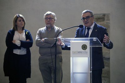 Acte de commemoració a la Seu Vella de la caiguada de Lleida l'11 de novembre de 1707.