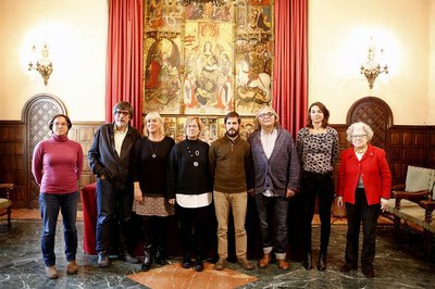 Foto de grup amb els premiats.