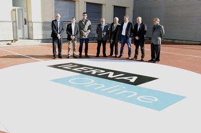 L'alcalde de Lleida ha visitat les instal·lacions d'Ilerna Online, aquest divendres, al Magical, al Parc Científic.