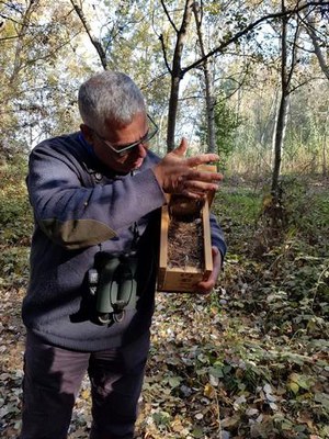 Durant el taller es va revisar les estat de les caixes niu.