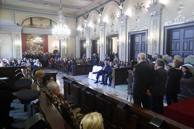 L'acte de lliurament de reconeixements de la Guàrdia Urbana s'ha fet a la Paeria.