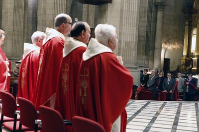 Missa a la Catedral Nova de Lleida amb motiu de Santa Cecília, patrona de la Guàrdia Urbana de Lleida i dels músics.