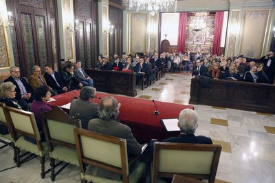 El Saló de Plens ha acollit l'acte homenatge als voluntaris de Lleida.