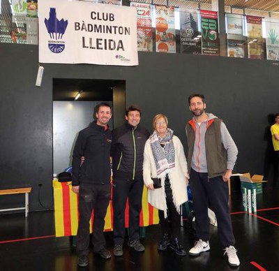 La tinent d'alcalde Montse Parra ha acompanyat els responsables d'aquest esport a Lleida i al representant de la Federació Catalana.