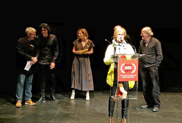 Montse Parra ha recollit el Premi ARC a l'Ajuntament de Lleida per la Millor Programació Musical de Festa Major
