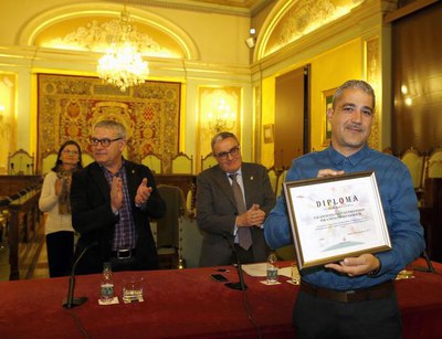 Roger Sedó ha recollit el guardó per a Amics del Sahara.