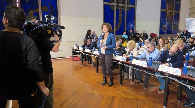 TV3 ha connectat en directe amb la UdL on es recollien les trucades de la Marató