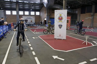 La Guàrdia Urbana ha instal·lat el seu circuit de circulació.