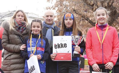 Podi femení de la cursa de 3,7 km.