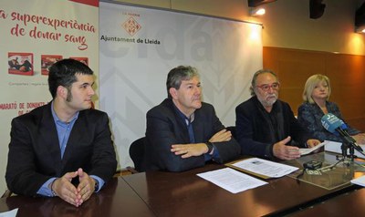 -La Marató de Donació de Sang de Catalunya 2018, que se celebrarà del 12 al 19 de gener, s’ha presentat a Lleida a la Paeria.