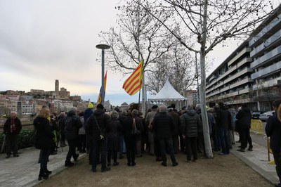 La pluja s'ha interromput a temps per poder celebrar l'acte amb normalitat.