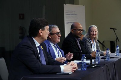 Acte inaugural de la Trobada Estatal de Ciutats Educadores que té lloc avui i demà a Lleida.