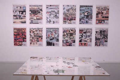 Alguns dels còmics de la mostra "Tinta fresca".