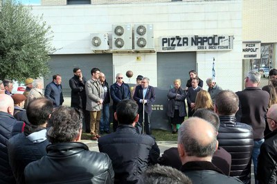 L'alcalde, Àngel Ros, ha elogiat la figura de Manuel Lorite en el seu discurs.