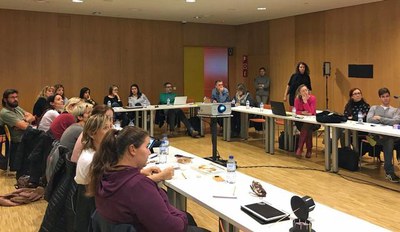 Aquest dimarts i dimecres s'ha fet el taller per a docents “L’animació no és cap monstre”, dins l’Animac 2018, a la Llotja.