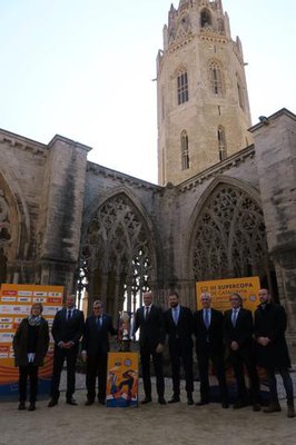 La Seu Vella ha estat l'escenari per la presentació de la Supercopa de Catalunya.