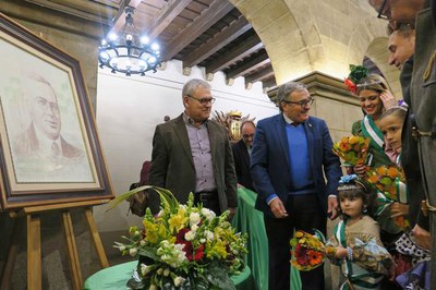 Ofrena floral dins dels actes de la festivitat del Dia d’Andalusia organitzats per la Casa d’Andalusia de Lleida.