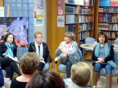 Un moment de l'acte, que ha comptat amb la participació de la regidora de Polítiques d'Igualtat, Sara Mestres.