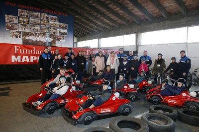 Les regidores Sara Mestres i Rosa M. Salmerón han visitat el Parc Infantil de Trànsit de la Guàrdia Urbana.