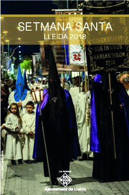 Cartell anunciador dels actes de la Setmana Santa 2018.