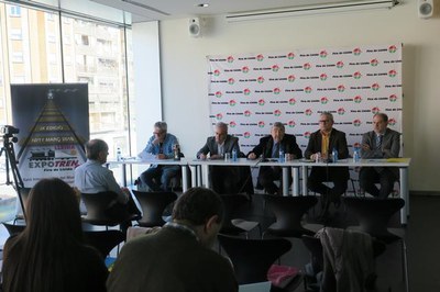 El tinent d'alcalde Joan Gómez ha assistit a la presentació de l'Expotren, de Fira de Lleida, que s'ha fet aquest dimecres.