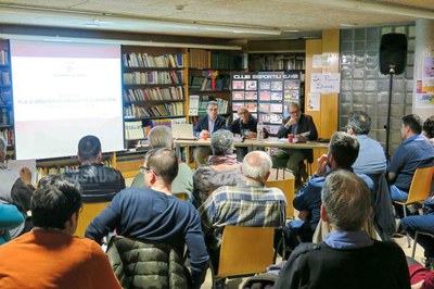 Imatge de la presentació d'aquesta tarda a entitats veïnals i del tercer sector de Lleida.