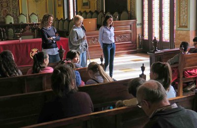 Una trentena d’alumnes de les Escoles Sant Jaume-Les Heures i de Sant Josep de Prada de Conflent han visitat aquest divendres la Paeria amb motiu de ….