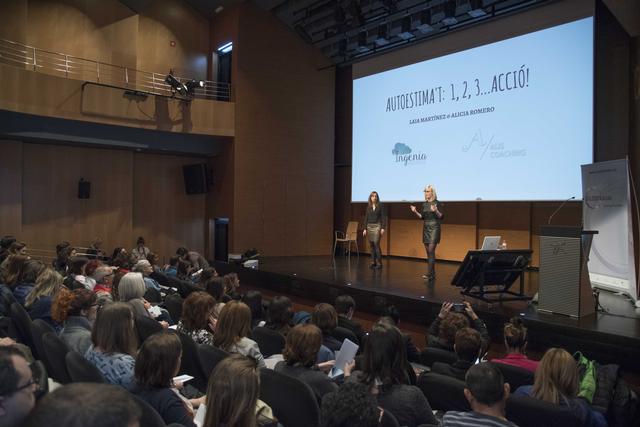 Per últim, s’ha organitzat el taller, Inspiració: Autoestima't: 1, 2, 3... Acció! a càrrec de Laia Martínez Bagué, apassionada d'Internet, els esdeveniments i el networking i Alicia Romero Martínez, mestra, coach en educació i neuroeducadora