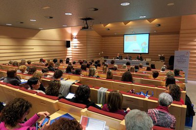 La trobada té lloc a l'Auditori Joan Oró del Parc Científic de Gardeny.