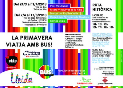 L’entrada al Castell dels Templers serà gratuïta per als qui pugin a Gardeny amb el bus.