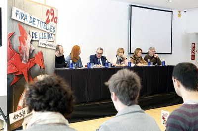 L'alcalde Ros ha participat en la presentació de la 29a Fira de Titelles de Lleida, que s'ha fet aquest dijous a la Llotja.