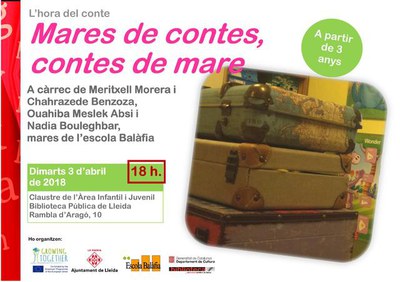 "Mares de contes, contes de mare", dimarts 3 d'abril, a la Biblioteca Pública de Lleida, dins el projecte Growing Together.