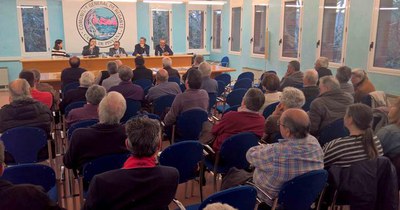 Presentació del llibre “Aigua, pagesia i institucions. El Canal de Pinyana” que s’ha fet a les oficines del a Comunitat General de Regants del Canal ….