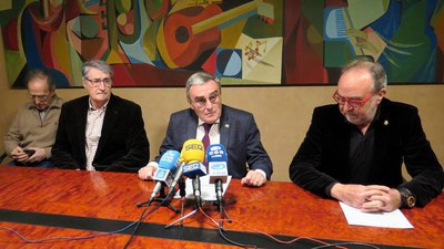 La roda de premsa de presentació del balanç del Pla Iglú ha tingut lloc aquest matí a la Paeria.